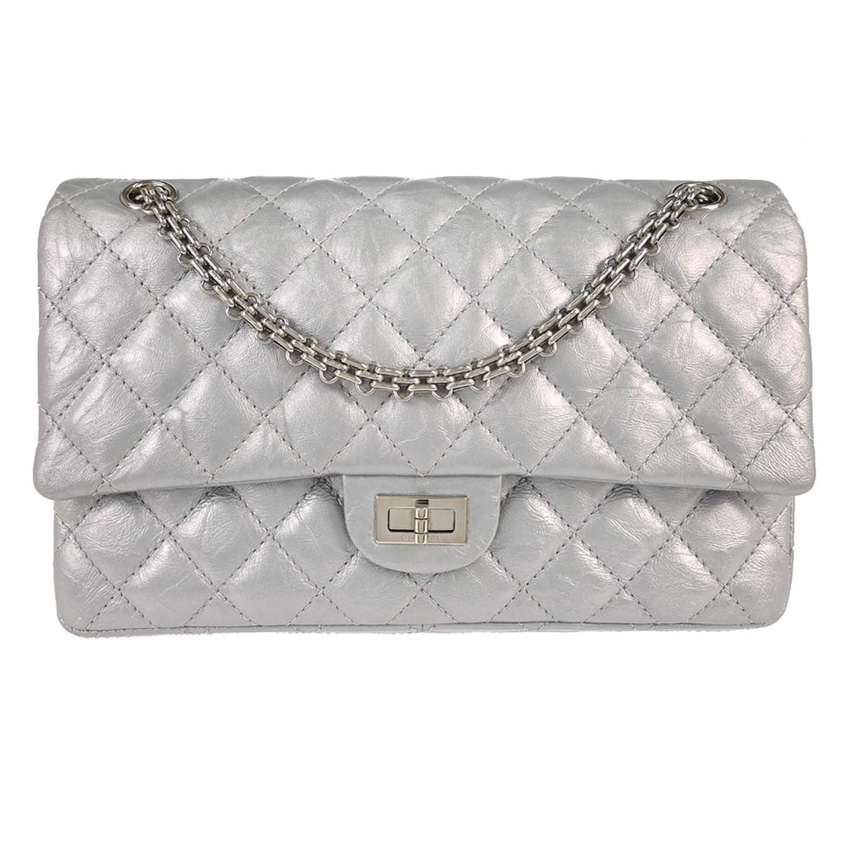Chanel Reissue 2.55 Double Compartment Flap Bag Quilted Aged Calfskin 225 - image 1