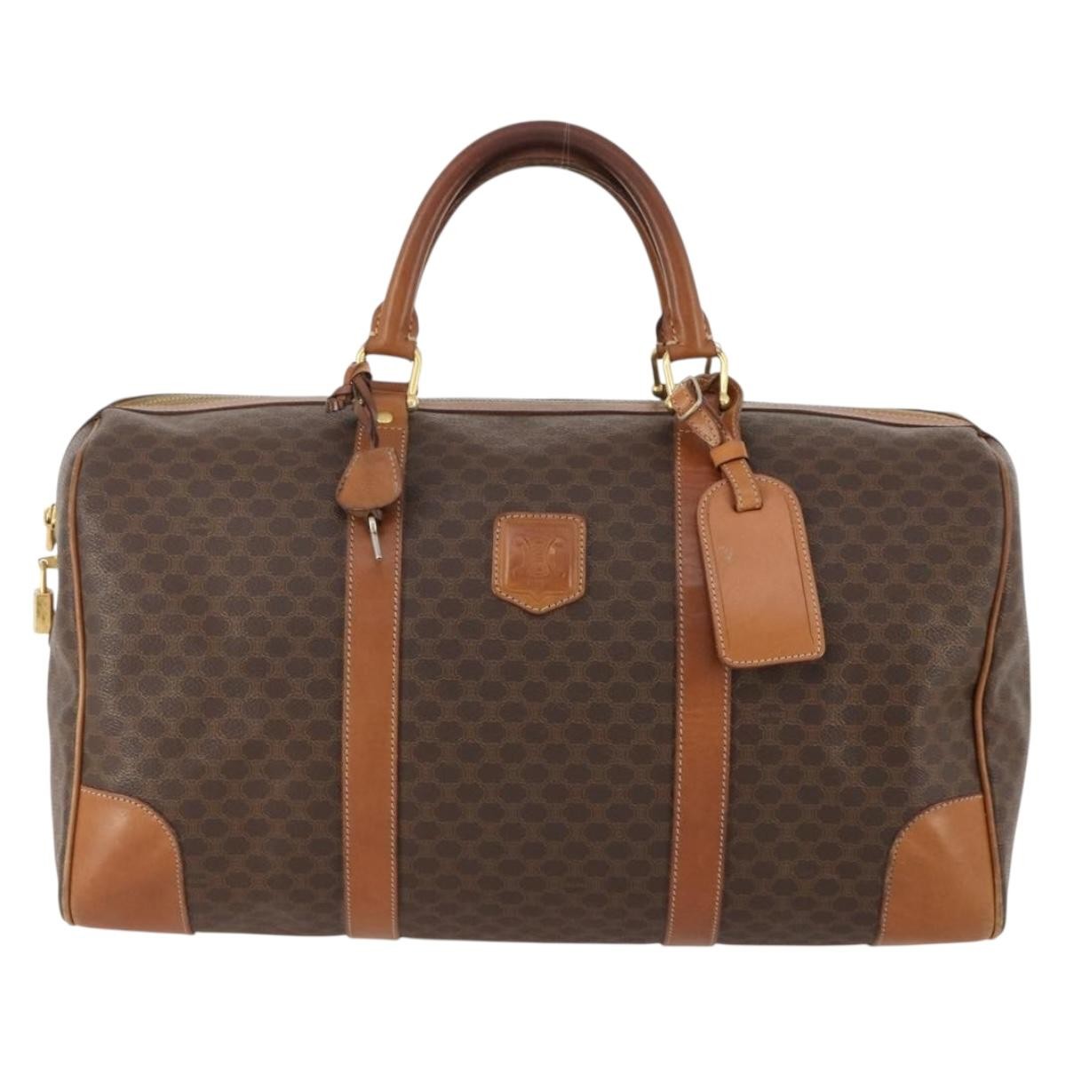 Celine Vintage Macadam Boston bag Canvas and Leather - image 1