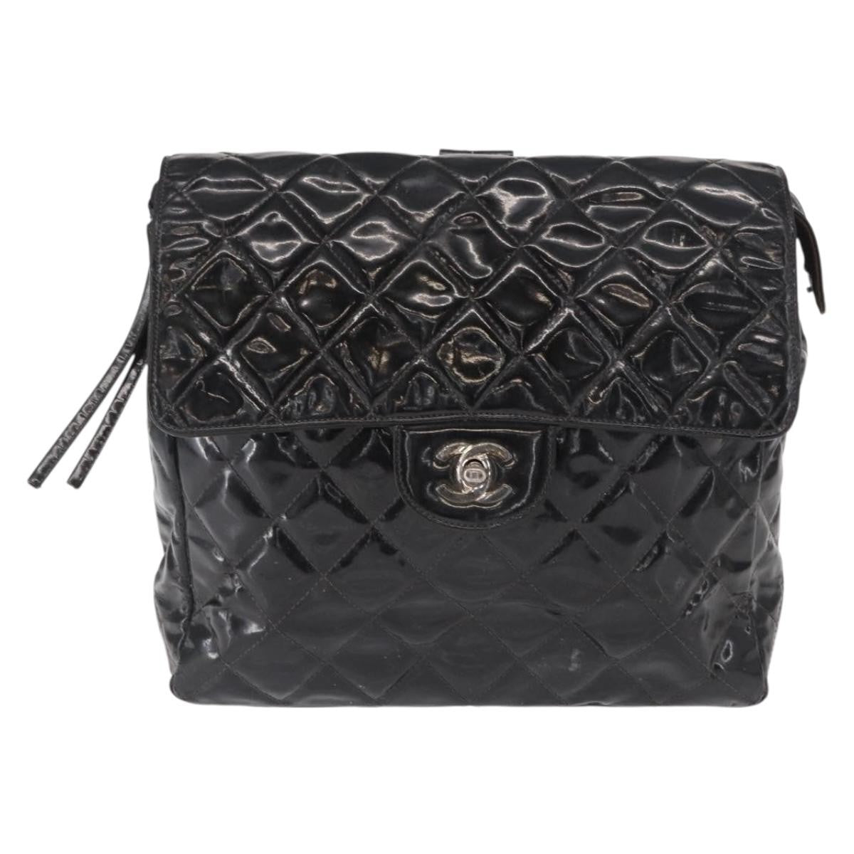 Chanel Vintage Square Flap Backpack Enamel - image 1