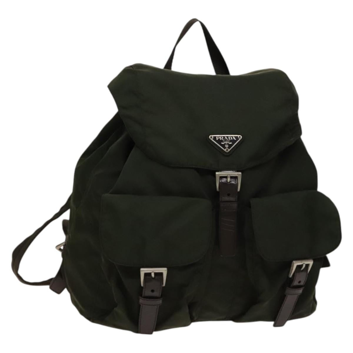 Prada Vela Double Front Pocket Backpack Tessuto with Saffiano Leather Medium - image 1
