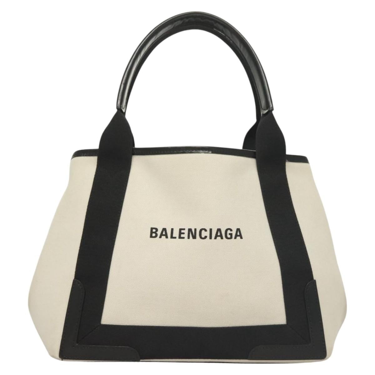 Balenciaga Navy Cabas Canvas with Leather Medium - image 1