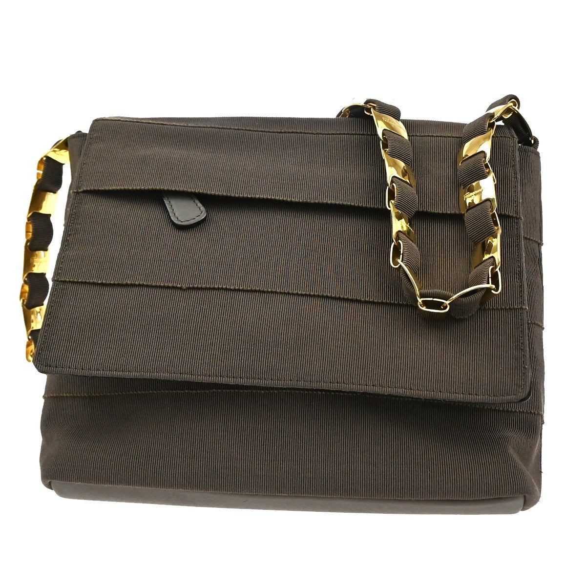 Salvatore Ferragamo Vala Shoulder Bag Canvas - image 1