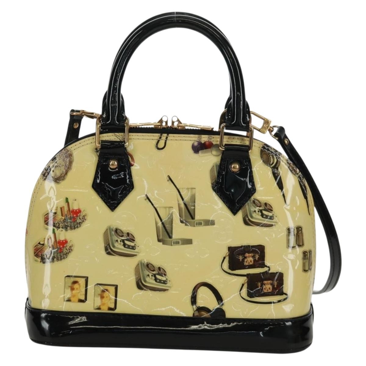 Louis Vuitton Alma Handbag Limited Edition Stickers Monogram Vernis PM - image 1
