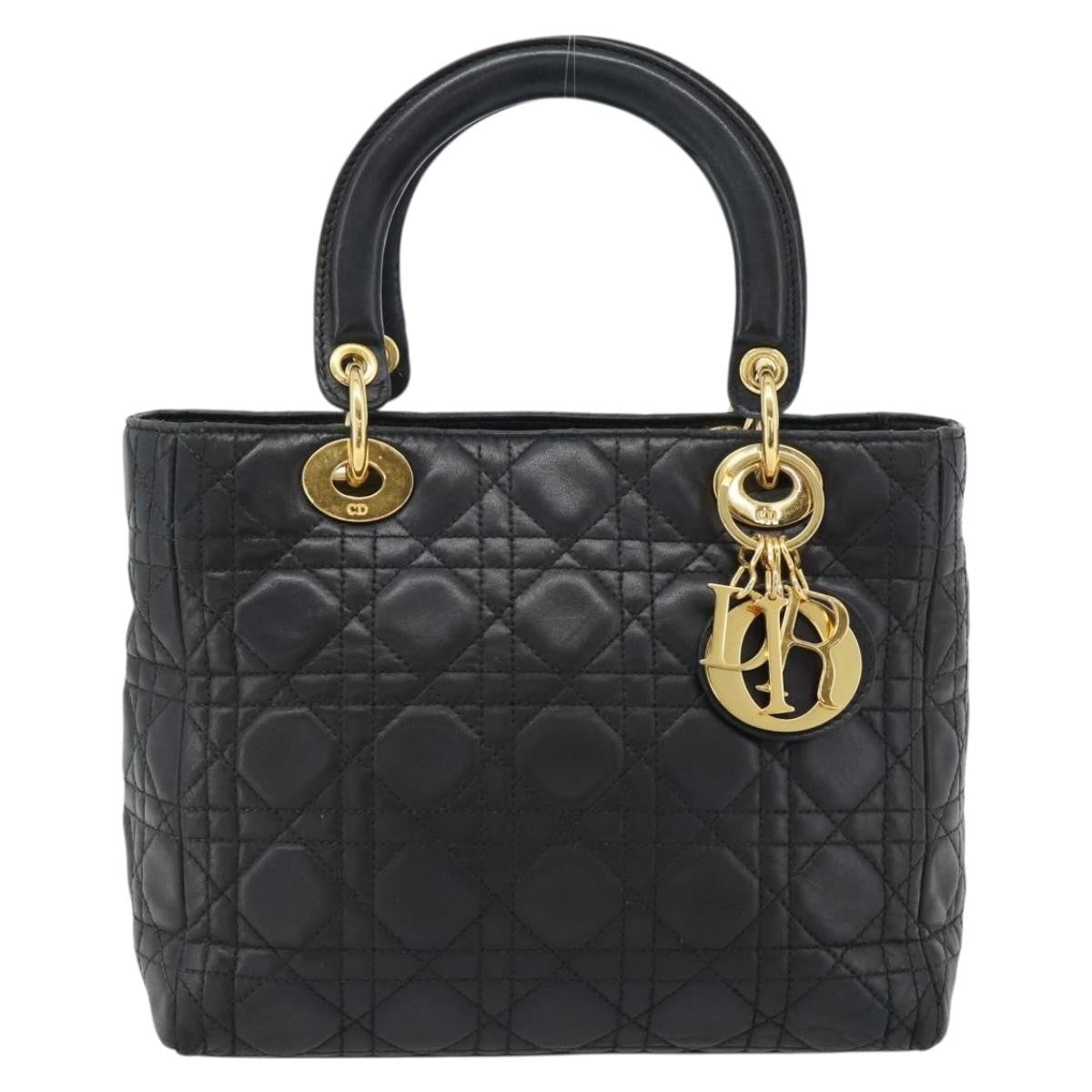 Christian Dior Vintage Lady Dior Bag Cannage Quilt Lambskin Medium - image 1