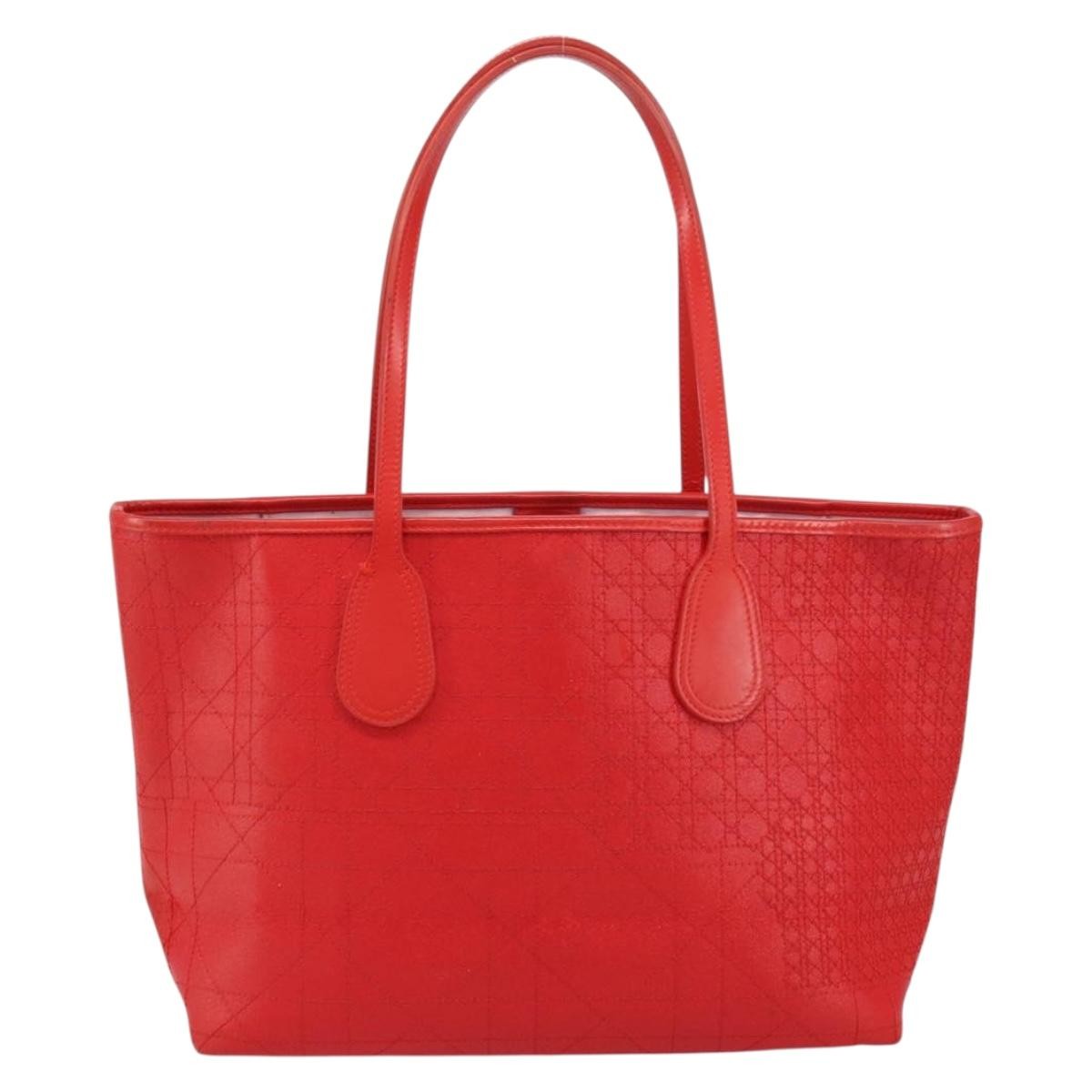 Christian Dior Panarea Tote Printed Cannage Quilt Canvas Small - image 1