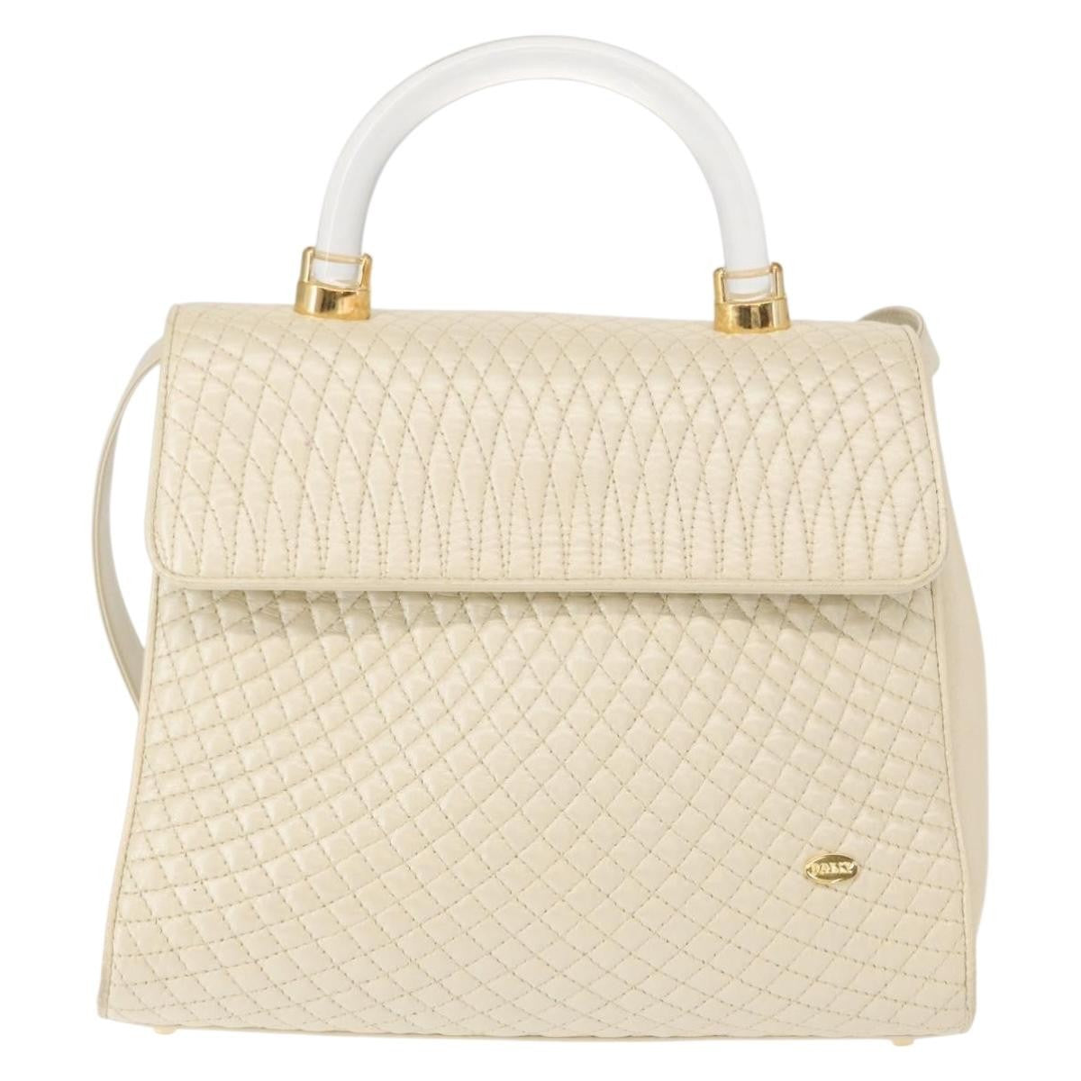 Bally Vintage Handbag Quilted Leather - image 1