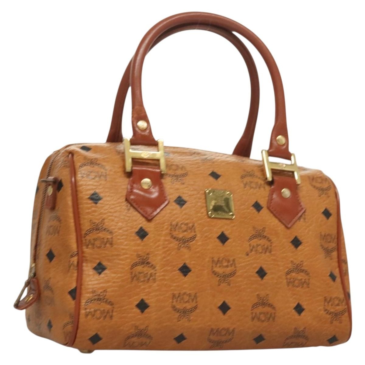 MCM Visetos Handbag Canvas and Leather - image 1