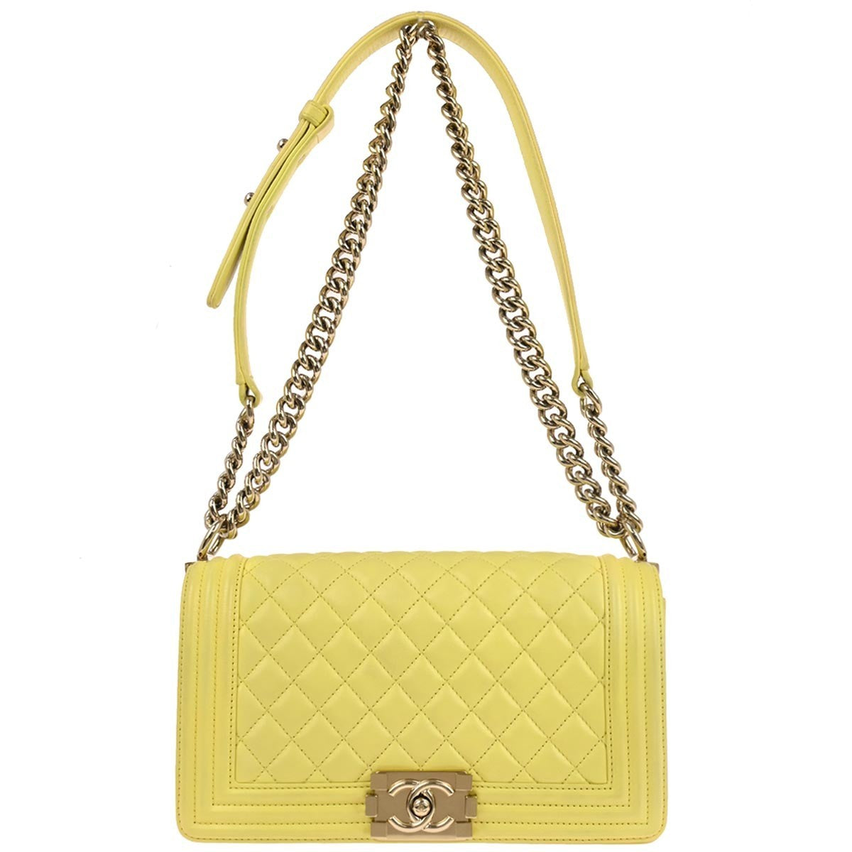 Chanel Boy Flap Bag Quilted Lambskin New Medium - image 1