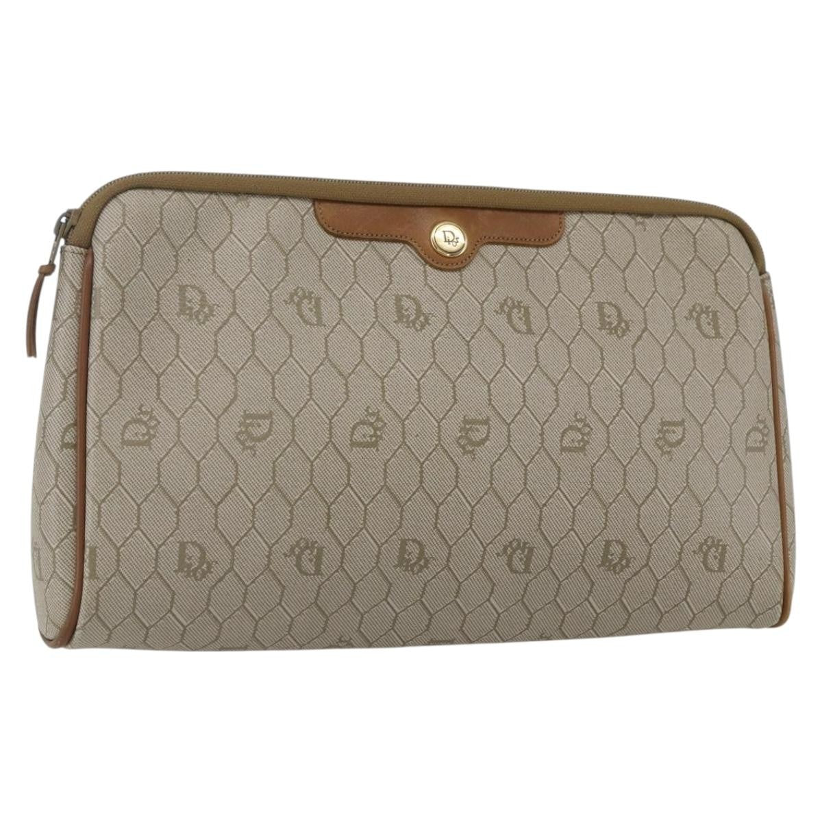 Christian Dior Vintage honeycomb clutch Canvas - image 1