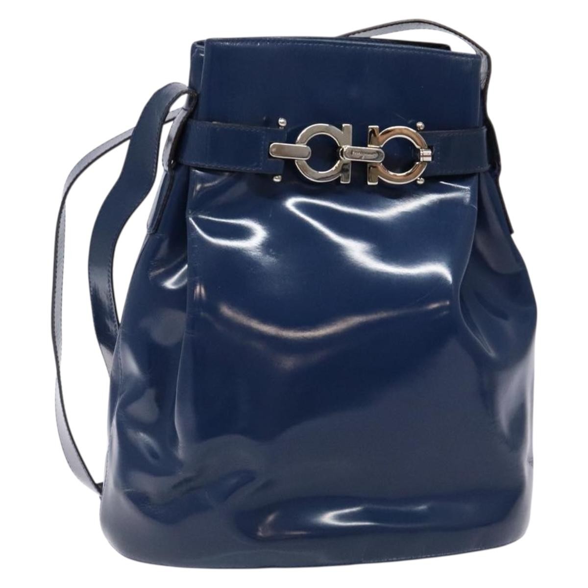 Salvatore Ferragamo Vintage Gancini Bucket Bag Patent leather - image 1