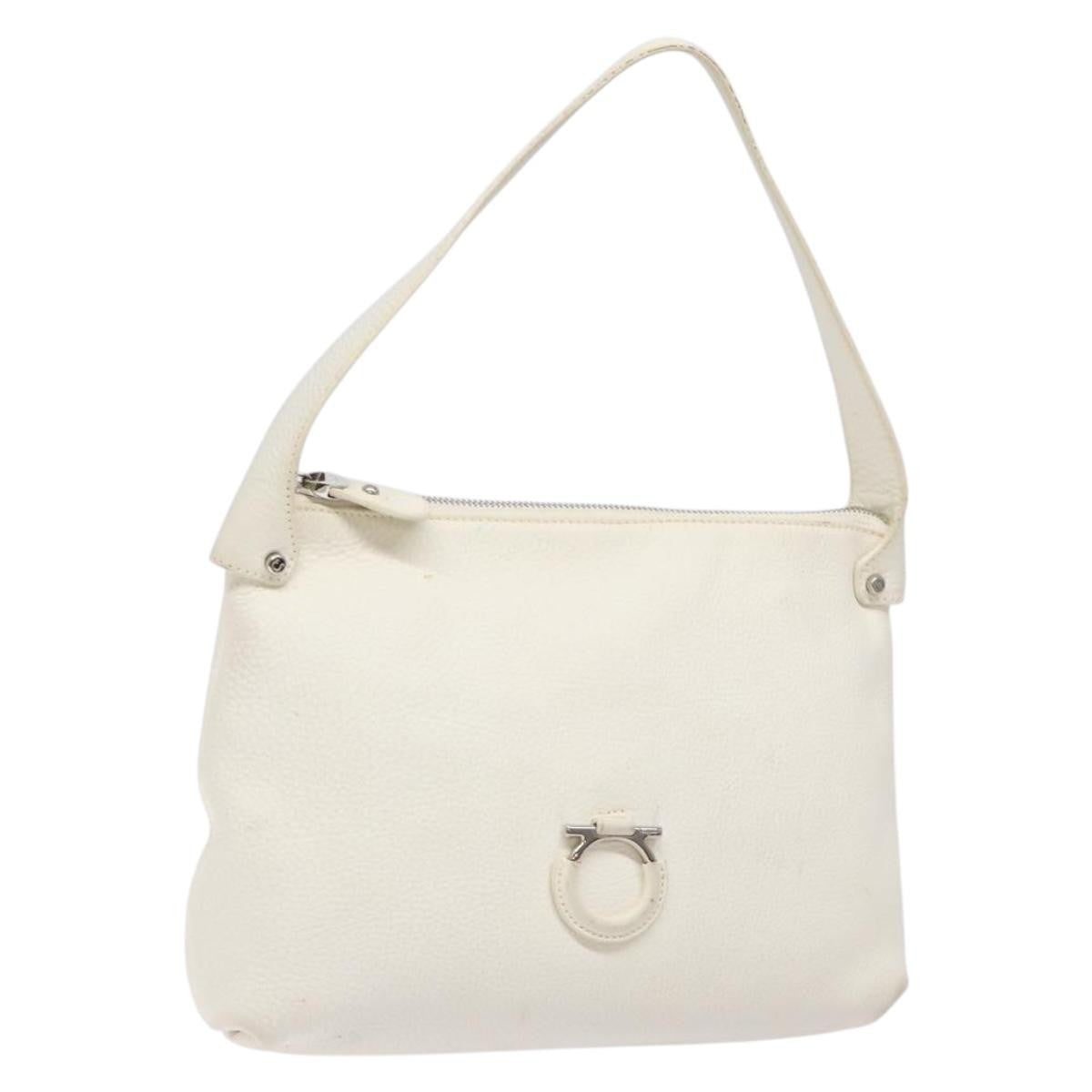 Salvatore Ferragamo Gancini Shoulder Bag Leather - image 1