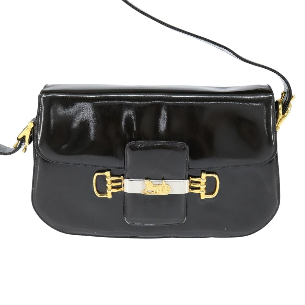 Celine Vintage Carriage Flap Clutch Leather - image 1