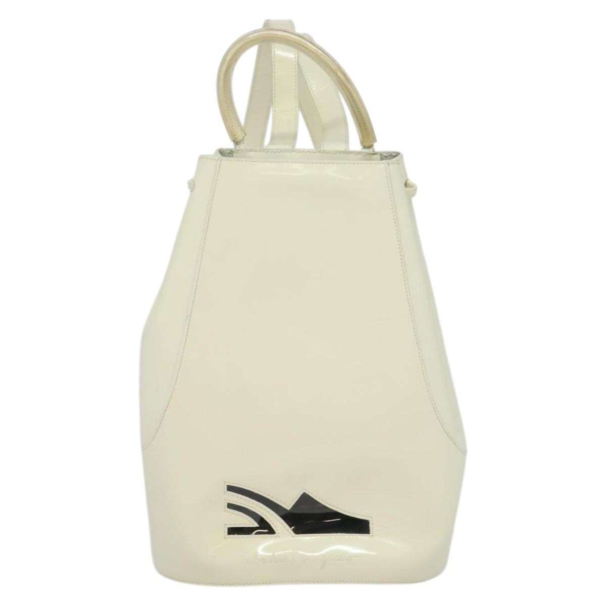 Salvatore Ferragamo Vintage Gancini Backpack Patent Leather - image 1
