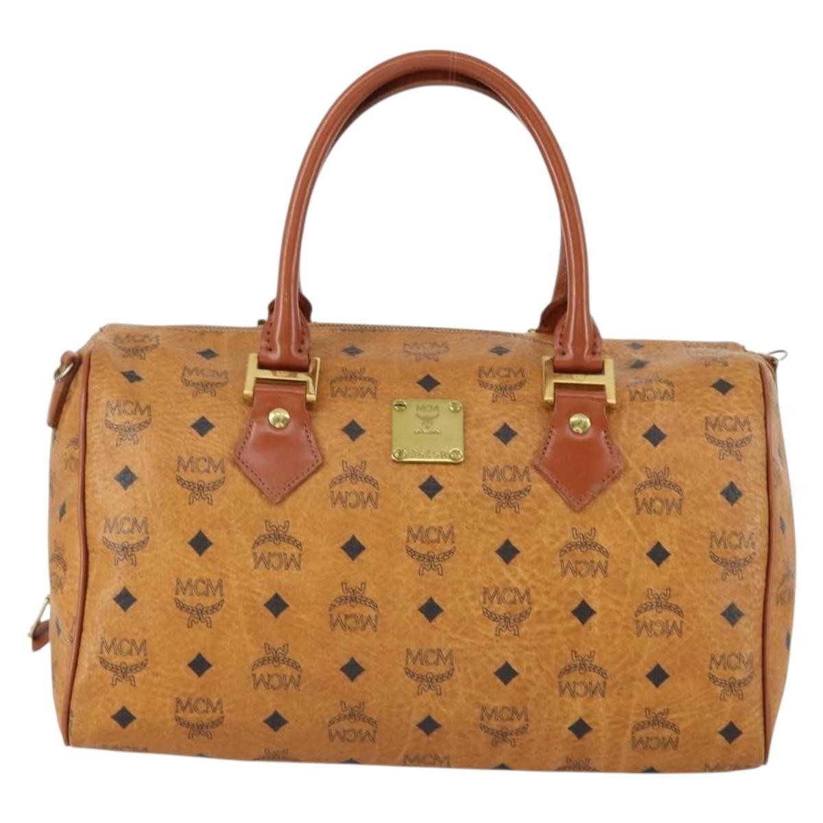 MCM Visetos logogramme Handbag Canvas and Leather - image 1
