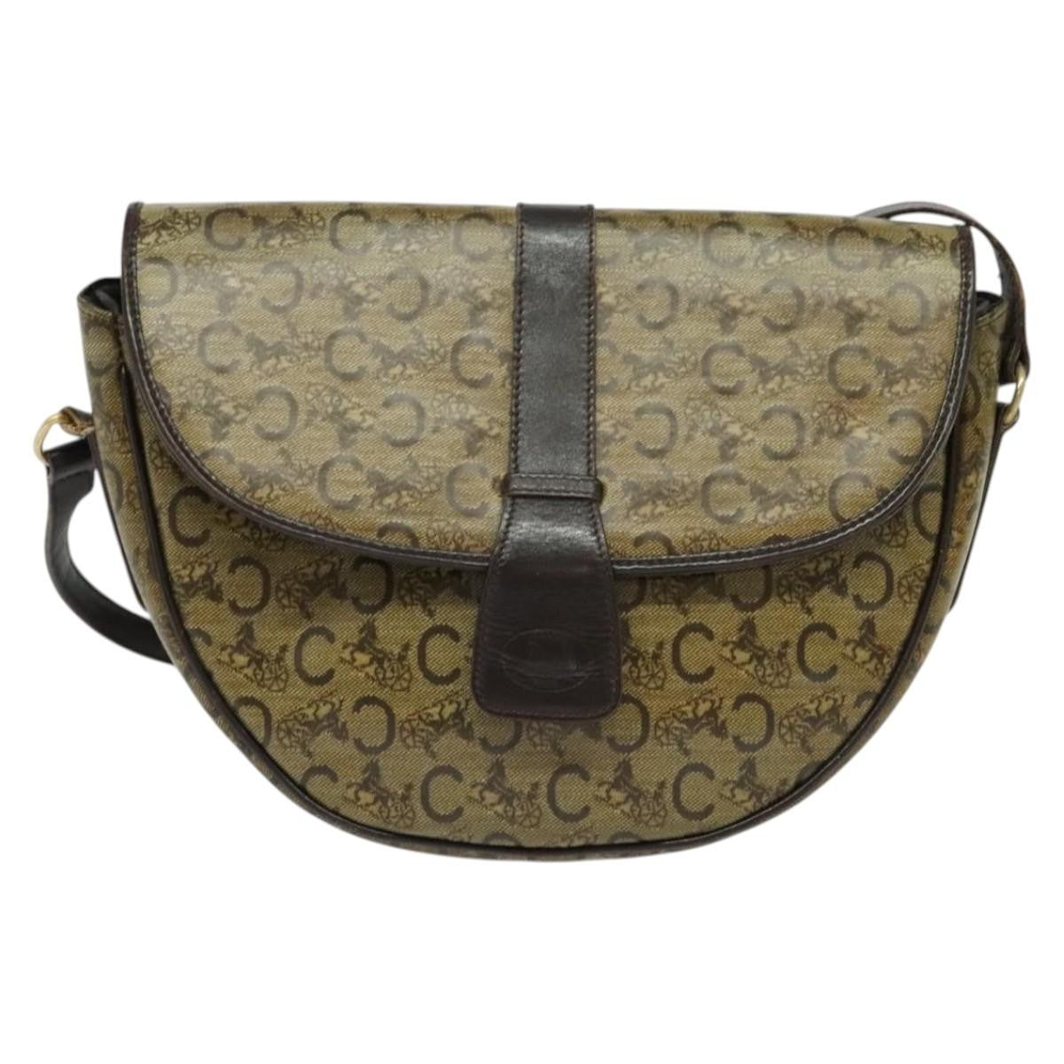 Celine C Sulky Shoulder bag Canvas and Leather - image 1