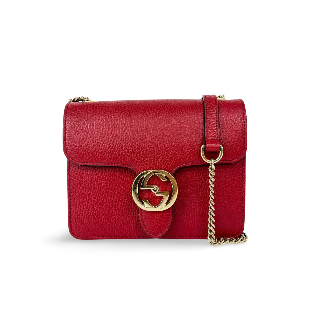 Gucci Interlocking G Heart Shoulder Bag Diagonal Quilted Leather Mini - image 1