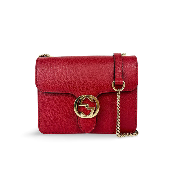 Gucci Interlocking G Heart Shoulder Bag Diagonal Quilted Leather Mini - image 1