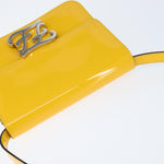 Fendi Curligraphy Shoulder Enamel Yellow Silver small - image 6