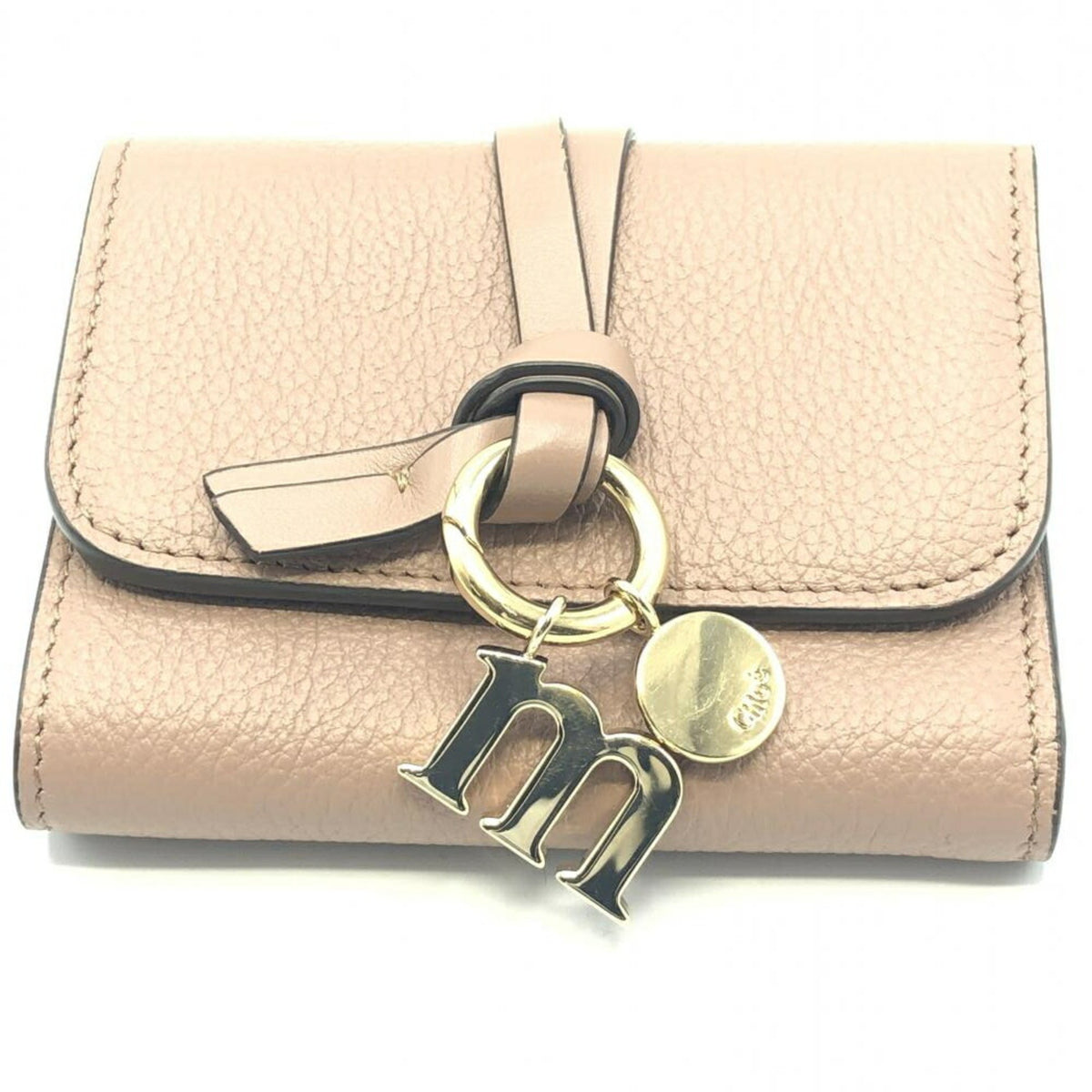Chloe Alphabet Trifold Wallet Leather Mini - image 1