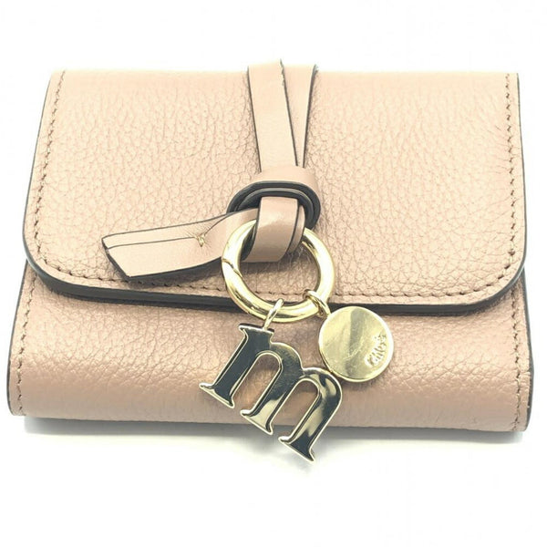 Chloe Alphabet Trifold Wallet Leather Mini - image 1