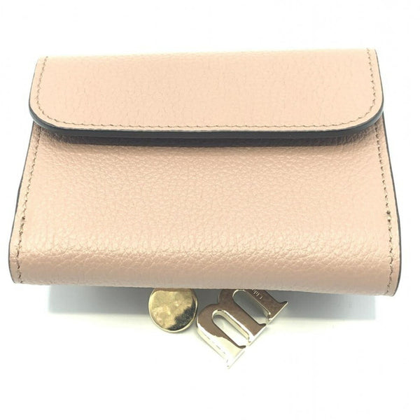 Chloe Alphabet Trifold Wallet Leather Mini