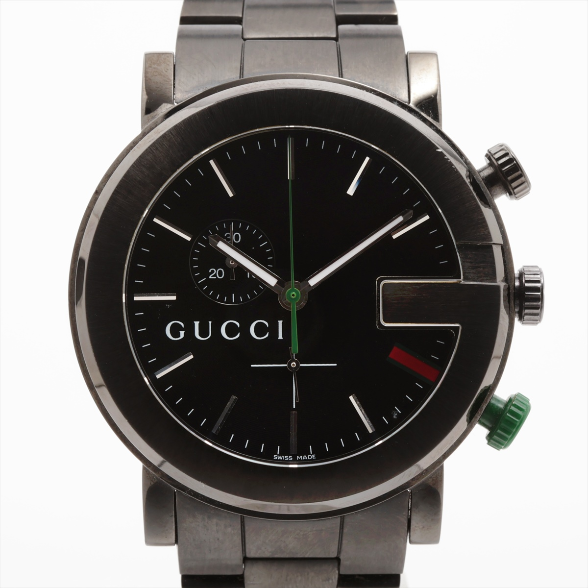 Gucci G-Chrono Chronograph Quartz Watch Stainless Steel and Leather 44 - image 1