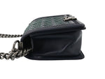 Chanel Boy Clutch Shoulder Bag Tweed Medium - image 3