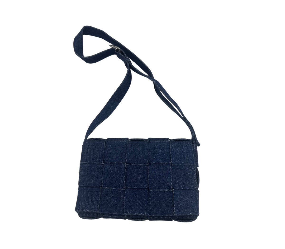 Bottega Veneta Cassette Crossbody Bag Maxi Intrecciato Denim - image 1