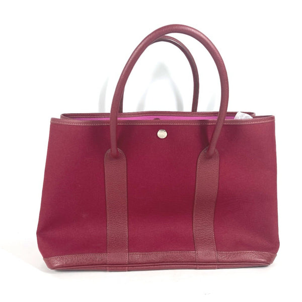 Hermes Garden Party Tote Canvas and Leather