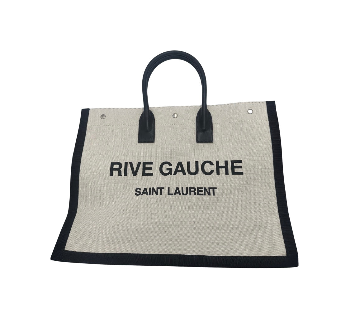 Saint Laurent Rive Gauche Shopper Tote Canvas Large - image 1