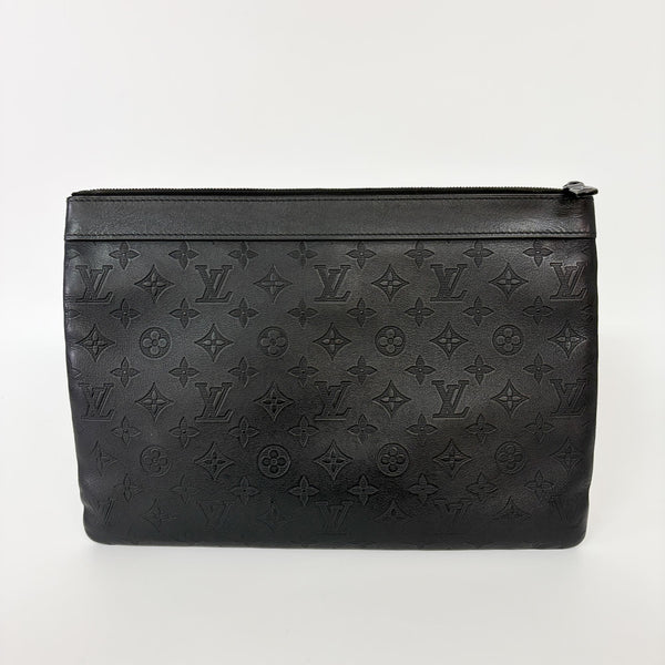 Louis Vuitton Discovery Pochette Monogram Shadow Leather PM