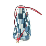 Louis Vuitton Neverfull Tote Damier and Monogram Patchwork Denim MM - image 3