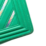 Chanel Boy Flap Bag Chevron Lambskin with Holographic PVC Old Medium - image 7