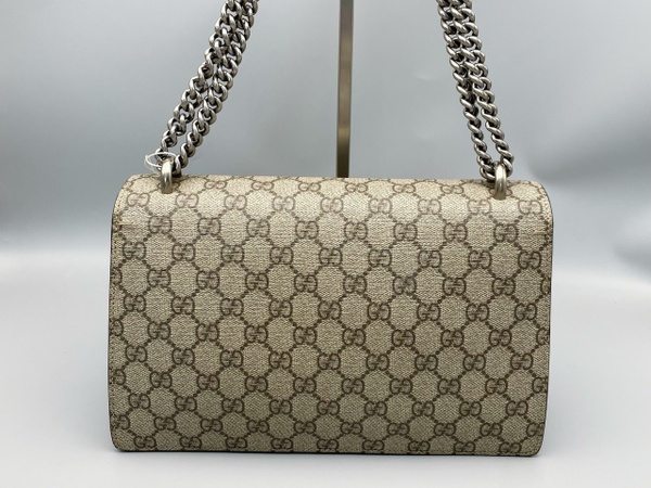 Gucci Dionysus Top Handle Chain Bag GG Coated Canvas medium