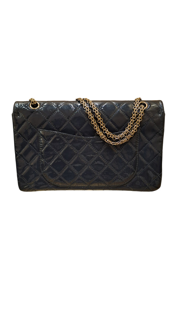 Chanel Reissue 2.55 Flap Bag Patent Leather Metalic