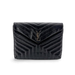 Saint Laurent LouLou Puffer Clutch Leather Small - image 1