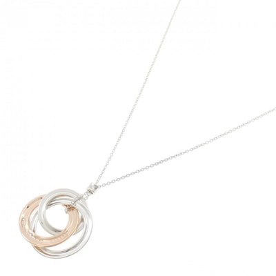 1837 Interlocking Circle Pendant Necklace Sterling Silver - image 2