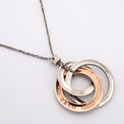 1837 Interlocking Pendant Necklace Sterling Silver - image 2