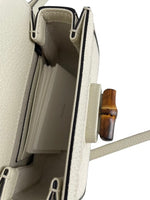 Gucci Vintage Convertible Bamboo Top Handle Bag Leather Small - image 5