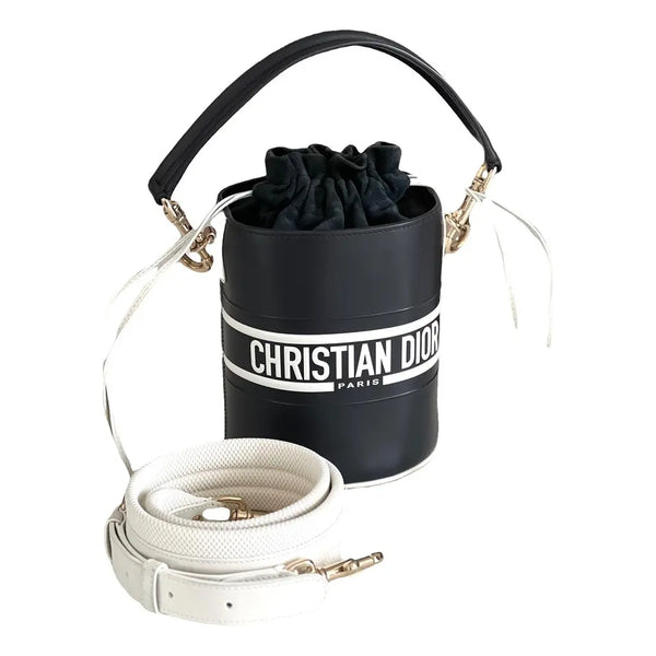 Christian Dior Vibe Drawstring Bucket Bag Leather Small - image 1