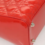 Christian Dior Vintage Lady Dior Patent Noir Cuir Vernis - image 12