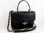 Chanel Vintage Coco Logo Shoulder Bag Quilted Printed Canvas Large - image 2