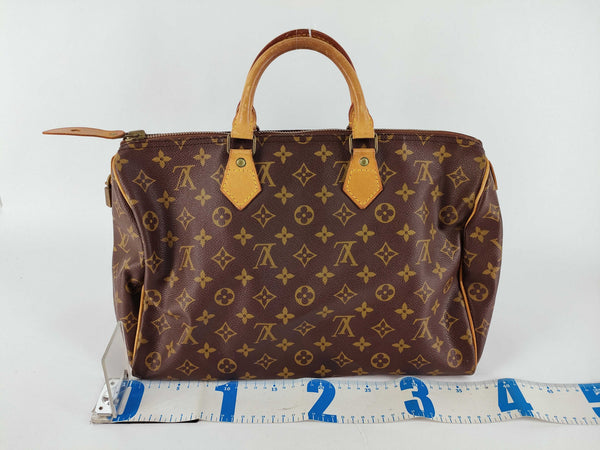 Louis Vuitton Speedy Handbag Monogram Canvas 35