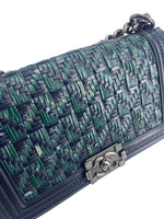 Chanel Boy Clutch Shoulder Bag Tweed Medium - image 10