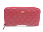 Chanel Zip Around Organizer Wallet Quilted Caviar Large - image 1