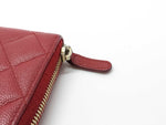 Chanel Zip Around Organizer Wallet Quilted Caviar Large - image 8