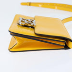 Fendi Curligraphy Shoulder Enamel Yellow Silver small - image 5