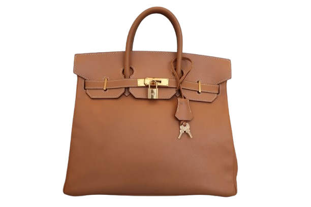 Hermes HAC Birkin Bag Brown Courchevel with Gold Hardware 32 - image 1