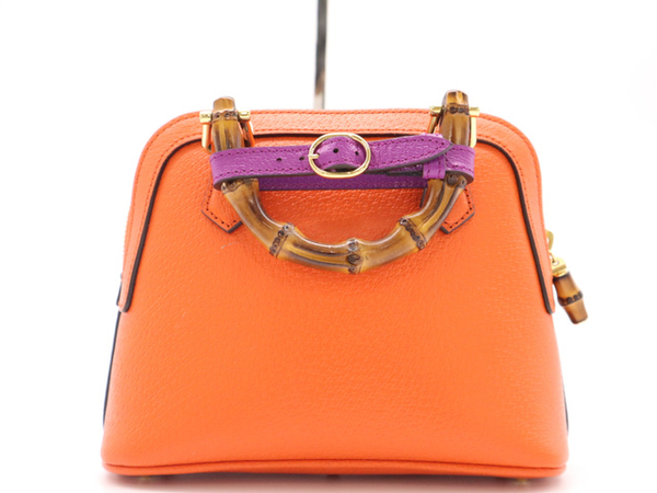 Gucci Diana NM Bamboo Handle Tote Leather Mini