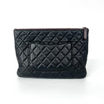 Chanel Classic O Case Pouch Quilted Metallic Lambskin Small - image 3
